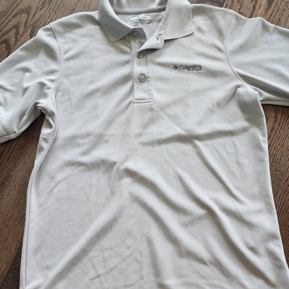 Columbia Light Gray Short-Sleeve Performance Polo